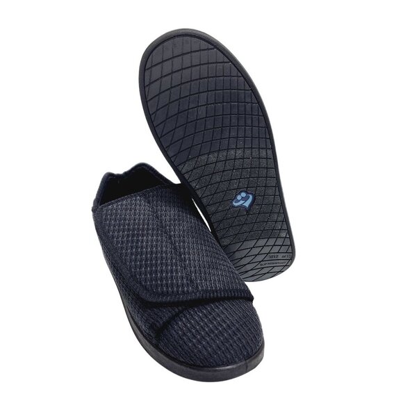 Silverts Adaptive Slippers Size 10 Diabetic Shoes Slip Resistant Men black - Picture 6 of 15